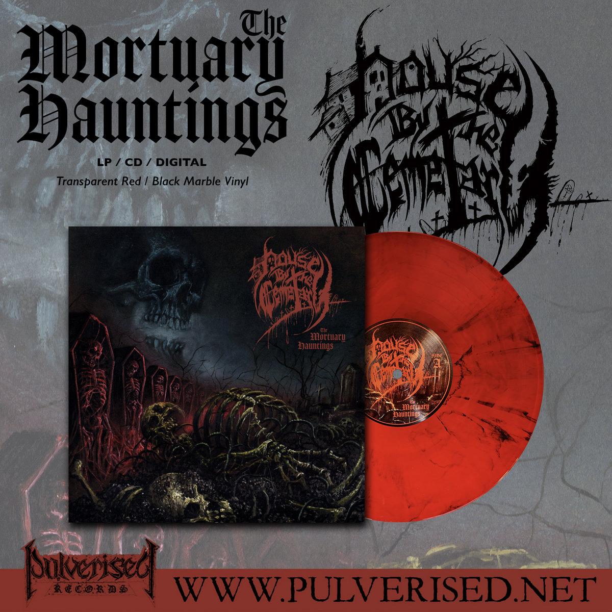 HOUSE BY THE CEMETARY "THE MORTUARY HAUNTINGS" 12" - Transparent Red / Black Marble Vinyl