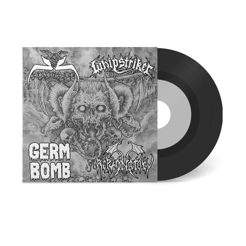 ABIGAIL / WHIPSTRIKER / GERM BOMB / REPUGNATORY (Jpn/Bra/Swe/Chl)7"