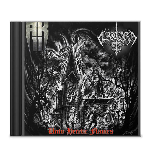 AK11/Aasgard "Unto heretic Flames Split" CD