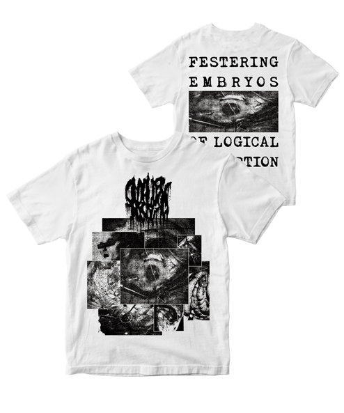 SMALLPOX AROMA “Festering Embryos of Logical Corruption” WHITE T-SHIRT